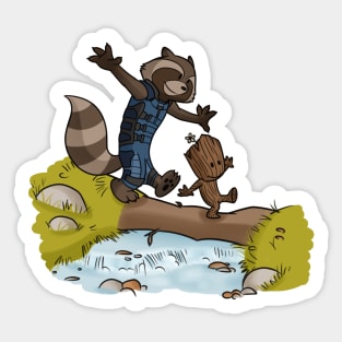 Rocket and Groot Sticker